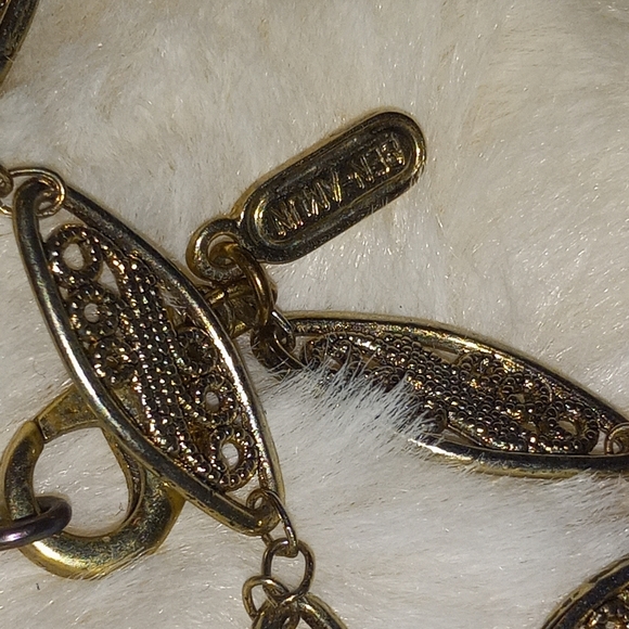 Vintage 40" Ben Amun 24 Kt Gold Plated Lanyard Style Ornate Necklace - Picture 9 of 12